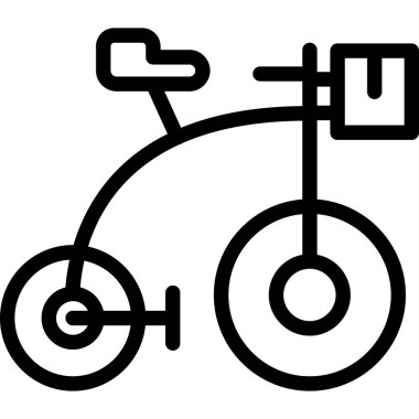 bisiklet ikonu vektör illüstrasyonu