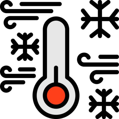 Sıcaklık soğuk simgesi
