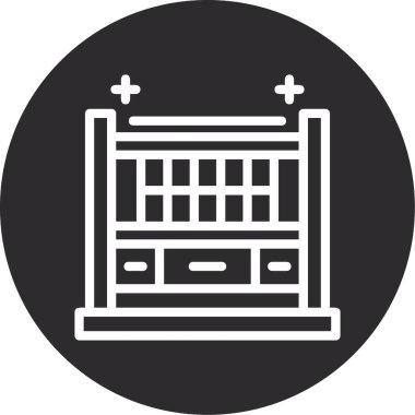 mobilya ikonu vektör illüstrasyonu