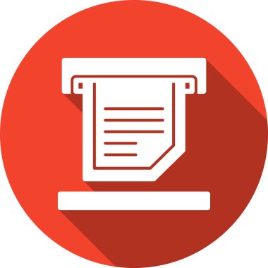 Kağıt Belgesi Simgesi Vektör illüstrasyonu