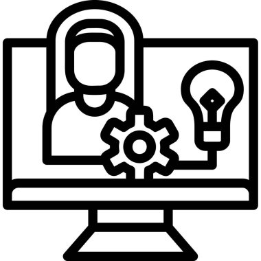 İş fikri. Basit simge