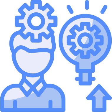 Fikir simgesi vektör illüstrasyonu