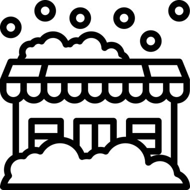 Ana hatlarıyla alışveriş merkezi simgesi oluşturma