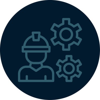 Bir insan simgesinin vektör illüstrasyonu