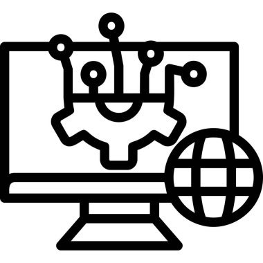 izleyici ikon vektör illüstrasyonu