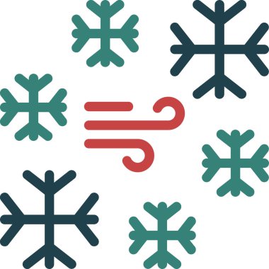 Kar Tanesi kar simgesi doldurulmuş dış hatlar biçiminde