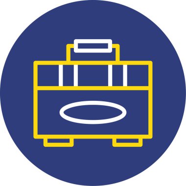 Çanta. Web simgesi basit illüstrasyon