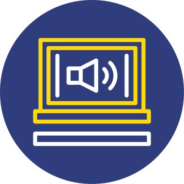 Vektör müzik simgesi illüstrasyonu