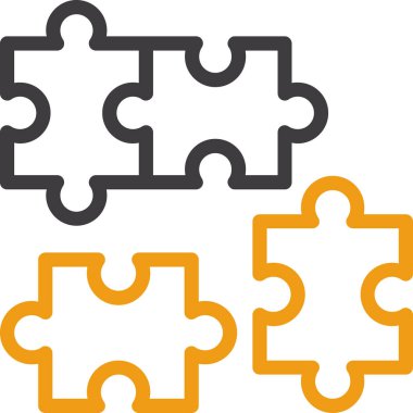 Parçalı bulmaca vektör simgesi