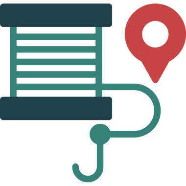 Harita işaretleyici konumu konumu simgesi - taslak biçimi