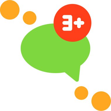 Bir konuşma simgesinin vektör illüstrasyonu