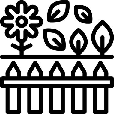 Bitki. Web simgesi basit illüstrasyon