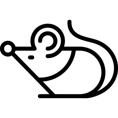 hayvan fare simgesi taslak biçiminde