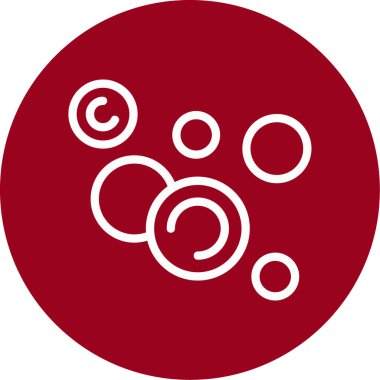 bakteri simgesi, vektör illüstrasyonu