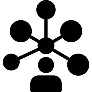 ağ bağlantısı simgesi, basit tasarım illüstrasyonu