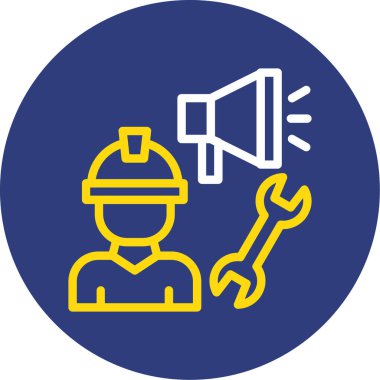 İnşa simgesi vektör illüstrasyonu