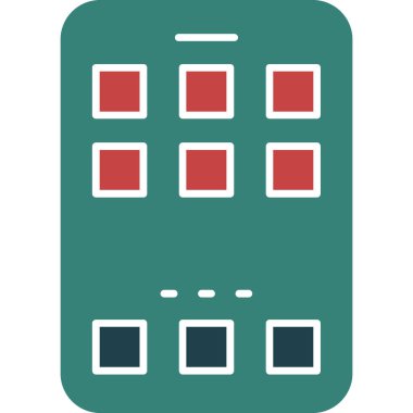 Cep telefonu. Web simgesi basit tasarım