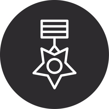 Beyaz arkaplanda siyah yıldızı olan yıldızın vektör simgesi