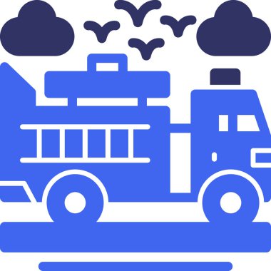 Kamyon. Web simgesi basit illüstrasyon