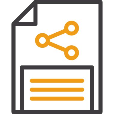 Veri. Web simgesi basit illüstrasyon