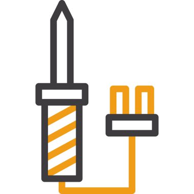 Tornavida. Web simgesi basit illüstrasyon