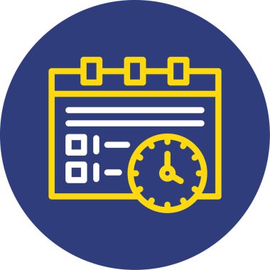 Zaman simgesi vektör illüstrasyonu