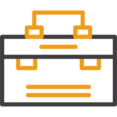 iş evrak çantası simgesi, vektör illüstrasyonu