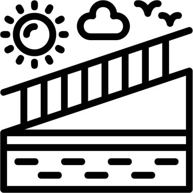 Bulut. Web simgesi basit illüstrasyon