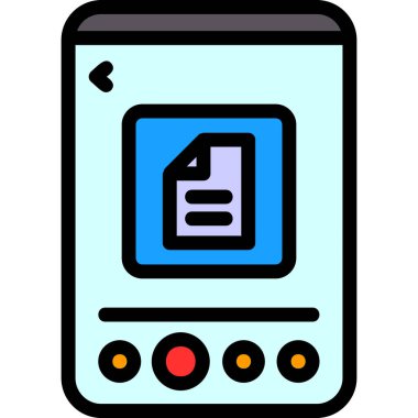akıllı telefon simgesi vektör illüstrasyonu