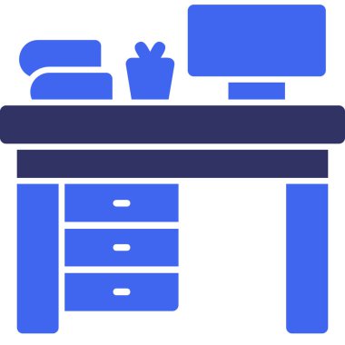 Masa mobilyası masa simgesi düz stil