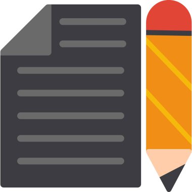 Defter ve kalem simgesini