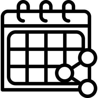 takvim tarih çizelgesi simgesi