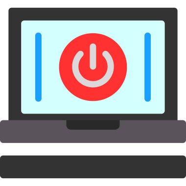 düz biçimli internet bilgisayar simgesi