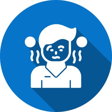 kadın baş simge vektör illüstrasyonu