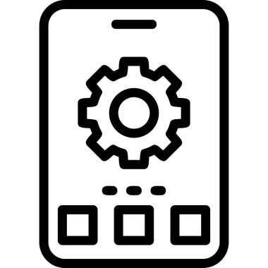 Telefon ayarları vektör simgesi