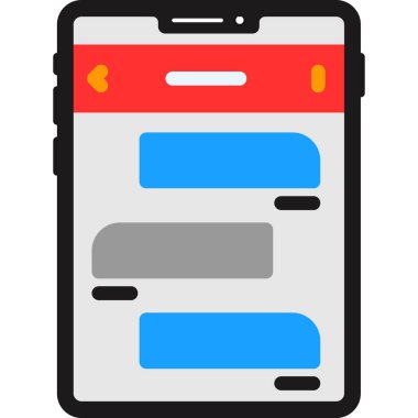 ileti simgesi, vektör illüstrasyonu