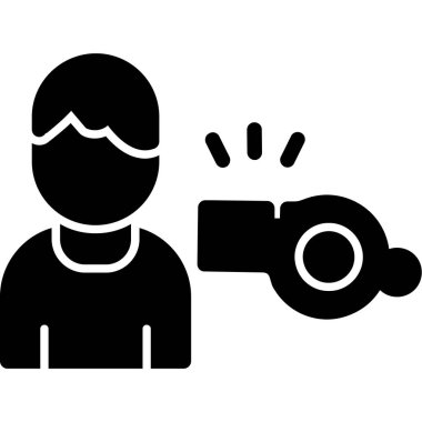 fotoğrafçı simge vektör çizim