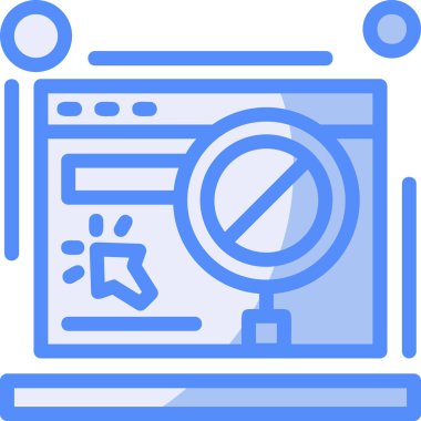 İnternet izleme web simgesi ana hat biçiminde