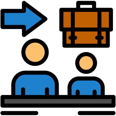 İş adamı simgesi vektör illüstrasyonu