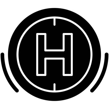 Hastane Simgesi Vektör İllüstrasyonu