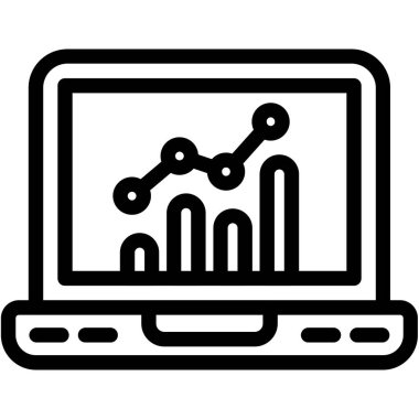 grafik ikonu vektör illüstrasyonu
