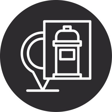 Kahve makinesi simgesi, taslak biçimi