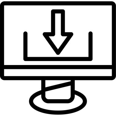 İndir. Web simgesi basit illüstrasyon