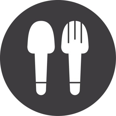 kaşık çatal simgesi katı biçimde