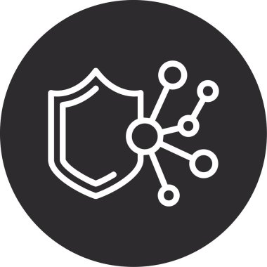 blockchain simgesi, vektör illüstrasyonu