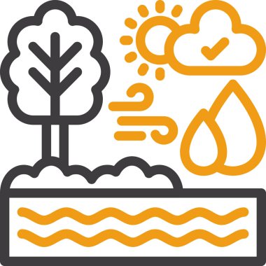 özet biçiminde iklim ısınma bulutu simgesi