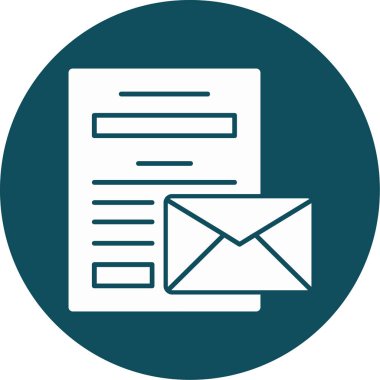 Vektör E- posta simgesi illüstrasyonu