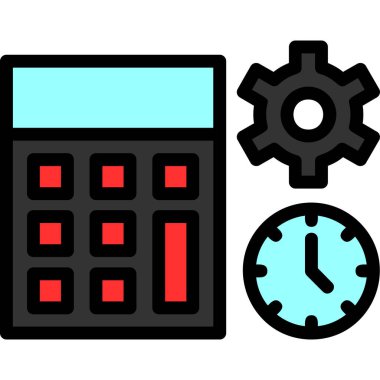 saat zaman simgesi doldurulmuş özet biçimi