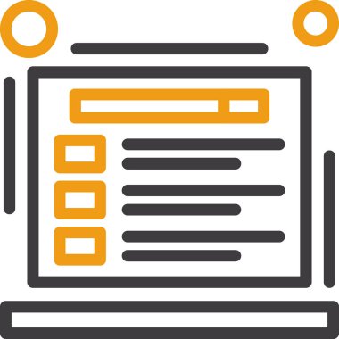 belge simgesi vektör illüstrasyonu