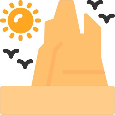 Cadılar Bayramı konsepti vektör illüstrasyonunun basit simgesi